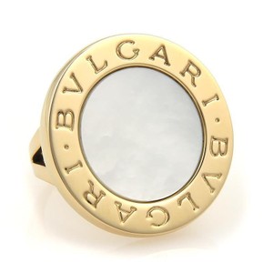 Bvlgari Bvlgari Bvlgari Mother of Pearl 18k Yellow Gold Circular Ring 