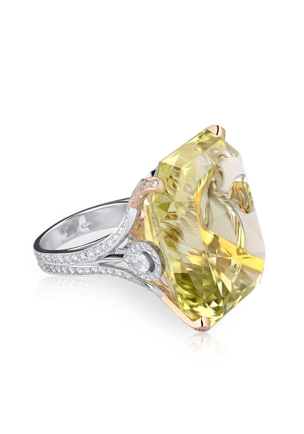 кольцо с бериллом 91,7ct