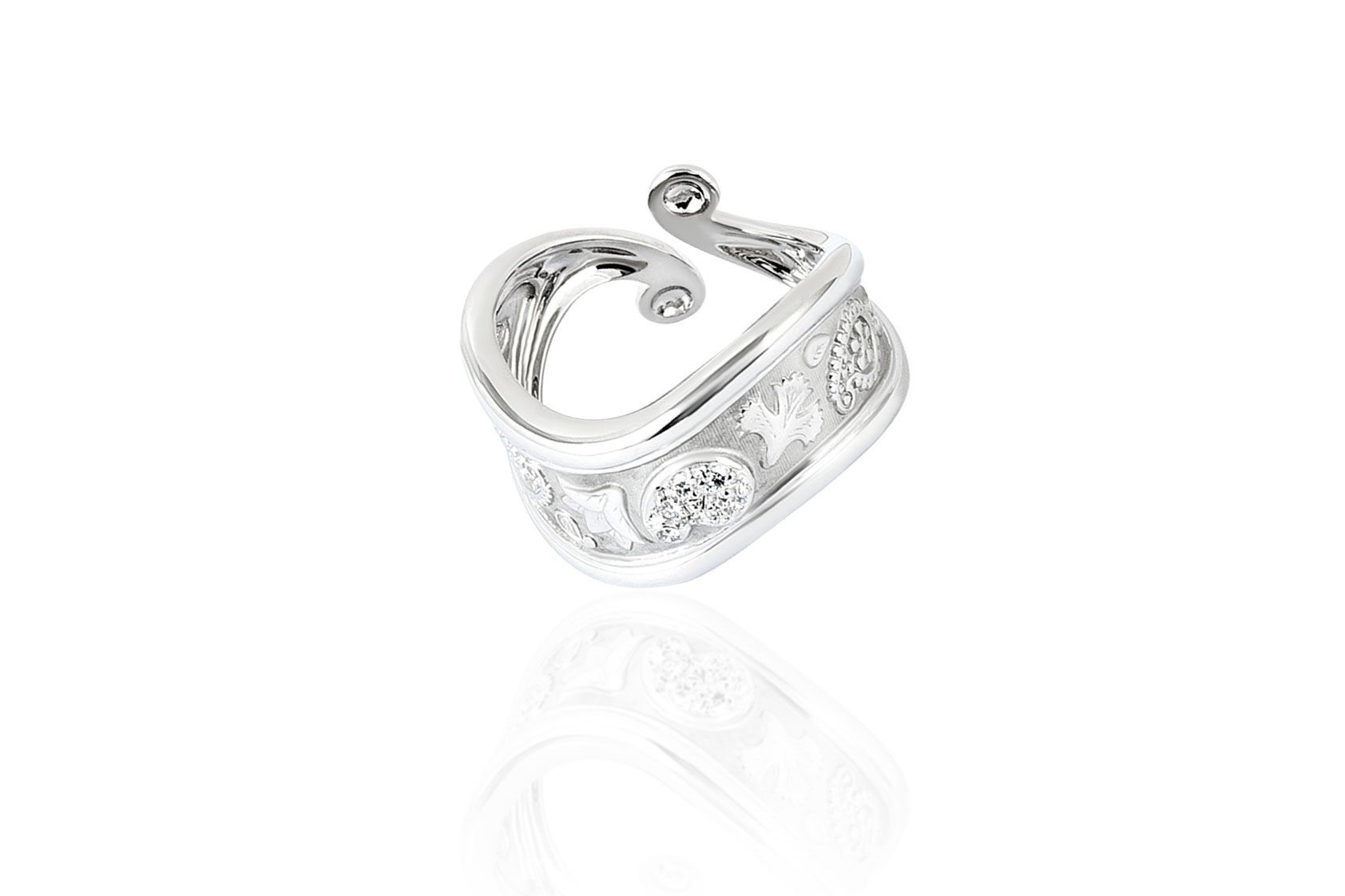 Carrera y Carrera Aqua White Gold Ring 