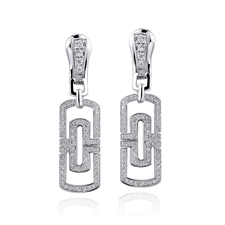 Bvlgari Diamond Drop Earrings 