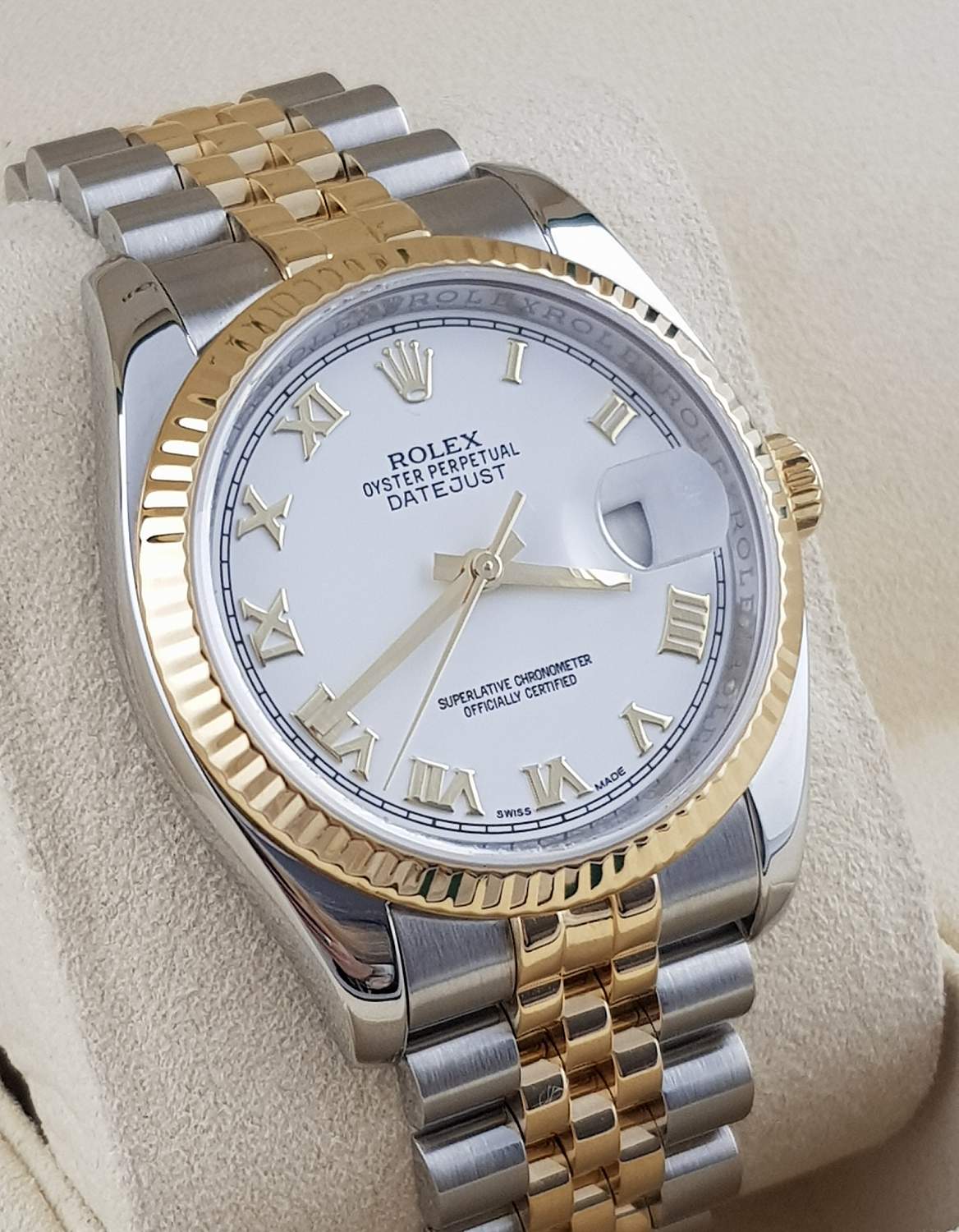 Datejust II 36mm Steel and Yellow Gold